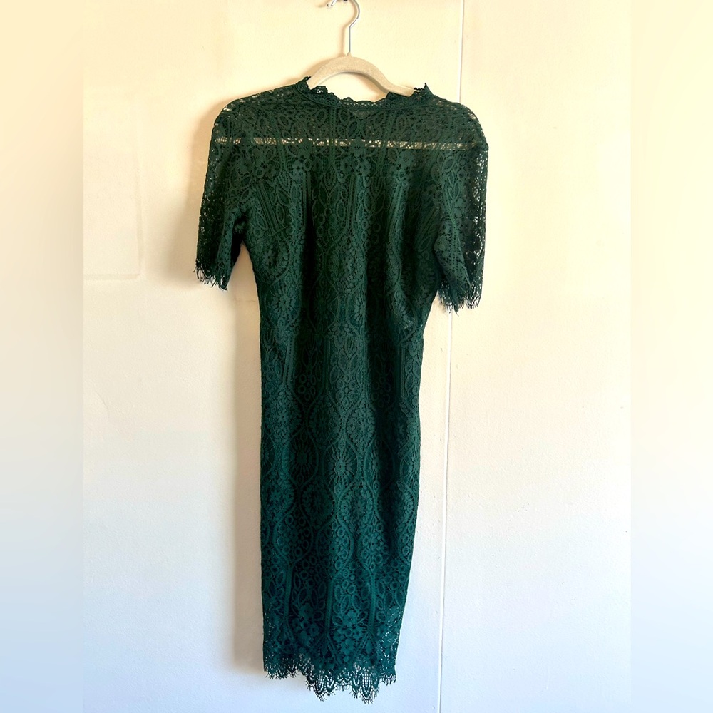 EMERALD GREEN WICKED LACE DRESS  !